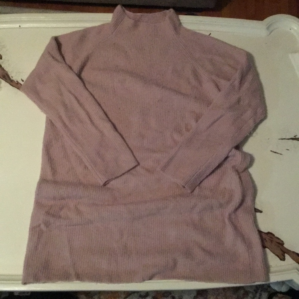 MADEWELL Dusty Pink Tunic Sweater Dress